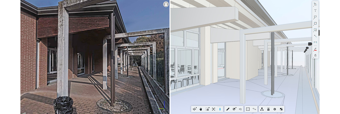 Render 3D e progettazione di uffici e aule per nuove sedi Iren.